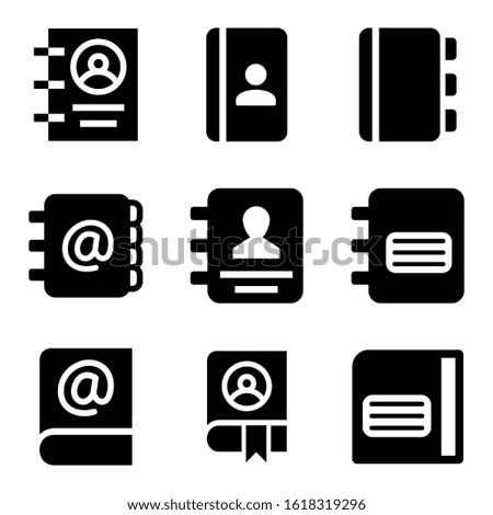 contact book icon isolated sign symbol vector illustration - Collection of high quality black style vector icons
