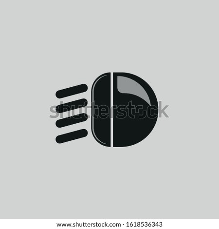 light icon in the car icon vector sign symbol for design