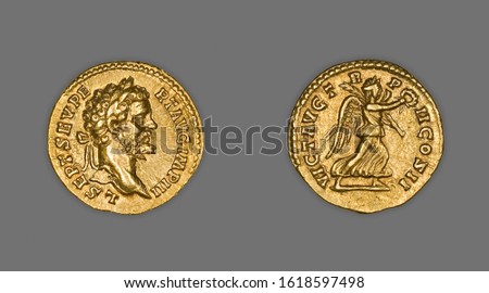 Aureus (Coin) Portraying Emperor Septimus Severus