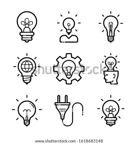 Idea Business Innovation Icon Set