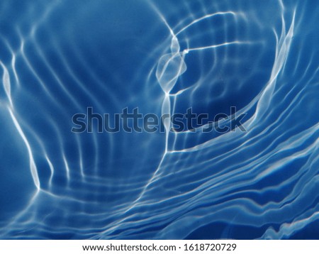 The abstract line of blue water in the deep sea. Deep blue water for background. Art of blue water ripple isolated for background