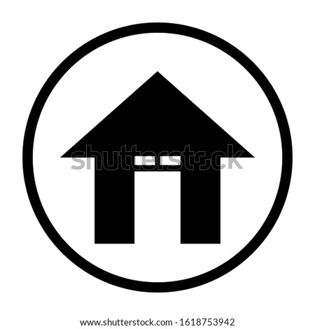 house icon vector logo template. suitable for business, industrial and travelling