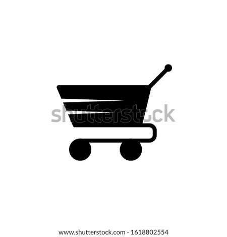  Vector illustration, shopping cart icon template 
