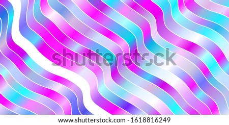 Light Pink, Blue vector layout with wry lines. Abstract gradient illustration with wry lines. Pattern for websites, landing pages.