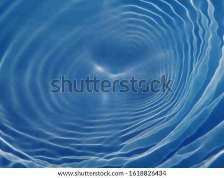 Abstract of wave blue water reflected with sunlight. The pattern of blue water for background