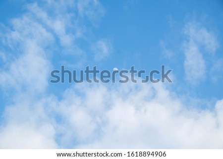 Afternoon clouds against a blue sky /Sunny Afternoon / Rare sight in regions of southeast asia to see dark blue sky due to humid weather where it's more cloudy in normal days throughout the whole year