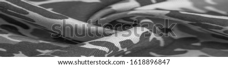 Background design texture, black and white silk fabric, abstraction, copyright print, military camouflage fleece fabric, your designs will allow you to be military, 