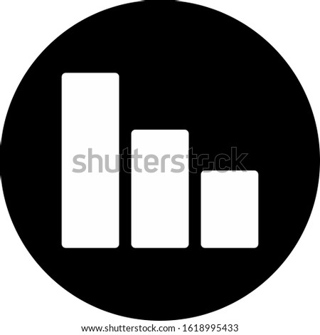 Black Glyph Network Signals Icon With White Background