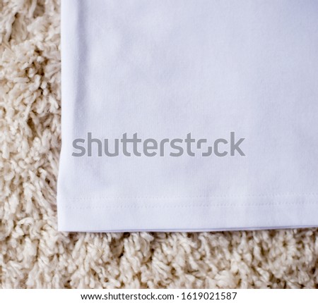 Mockup of a template of a men's t-shirts on a white background