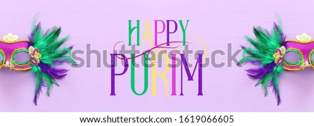 Purim festival celebration concept (jewish carnival holiday)