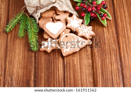 bag of cookies over wooden board