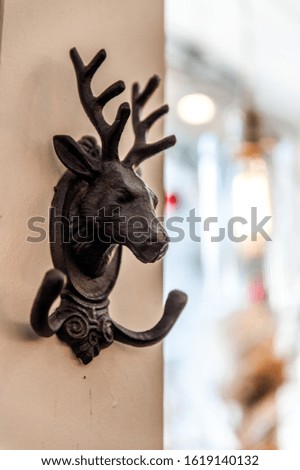 Stag deer wall mount for decoration