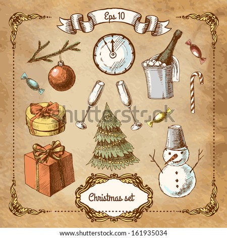 Christmas card with Snowman 