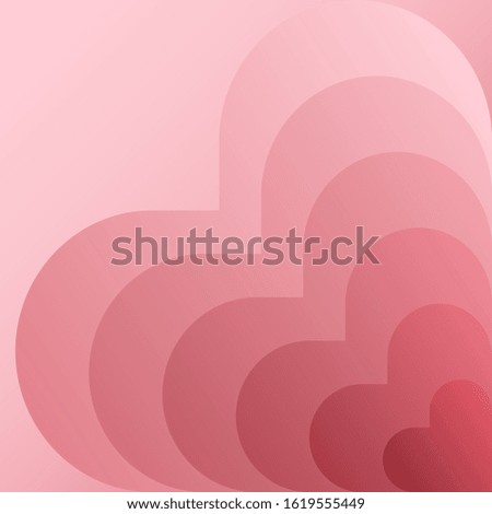 Shape of heart on pink background for Valentine Day and Free space for Text.