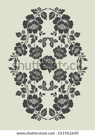 Rose vector ornamental Decorative elements design,rose bouquet