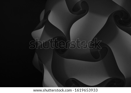 Abstract art, lighting black and white
, origami pattern 