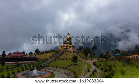 Buddha Park at Ravangla, Sikkim Royalty-Free Stock Photo #1619683864