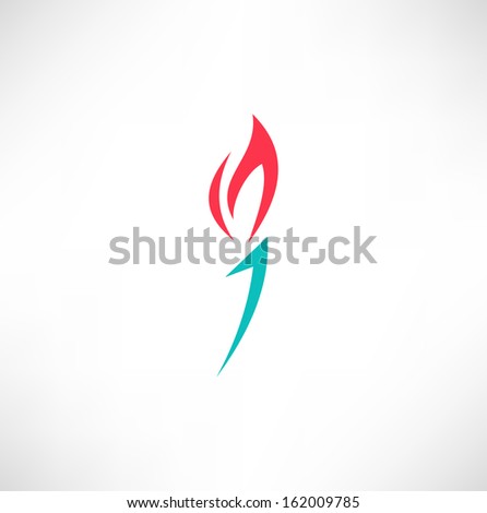 Burning torch icon