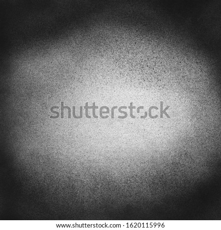 Vintage black and white noise texture. Abstract splattered background for vignette. Square frame template