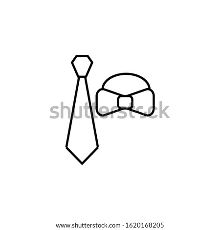 tie, cravat line icon. Elements of wedding illustration icons. Signs, symbols can be used for web, logo, mobile app, UI, UX Royalty-Free Stock Photo #1620168205