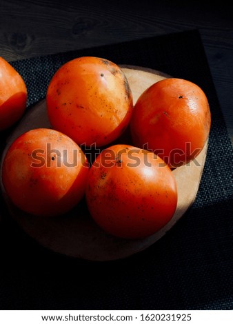 Korean fresh organic Ripe persimmon
