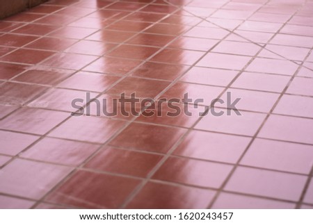 Close Up Of Shiny Tile Floor 