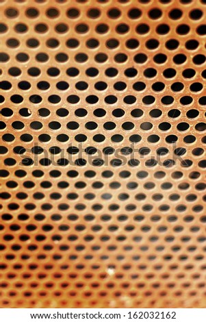Close up of speaker grid