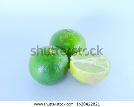 Thai lemon isolated on white background