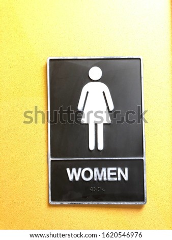 Women’s restroom sign -women’s bathroom sign