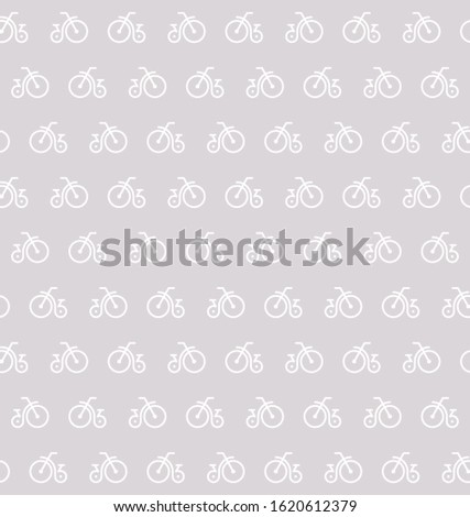 Vintage retro bicycle seamless vector pattern.