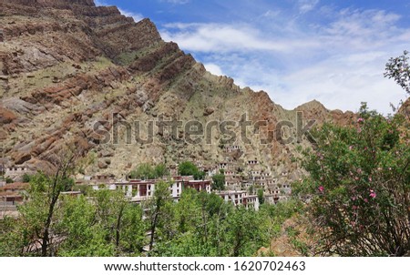  Hemis Monastery  a Himalayan Buddhist monastery (gompa) build into the mountain, in Hemis, Ladakh, India.