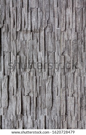 Decorative brick texture background. Stock photo facade fence.