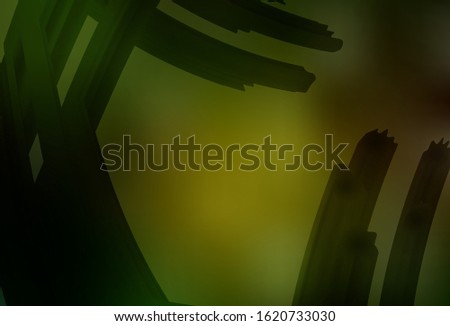 Dark Green, Yellow vector blurred bright texture. Colorful illustration in abstract style with gradient. Elegant background for a brand book.