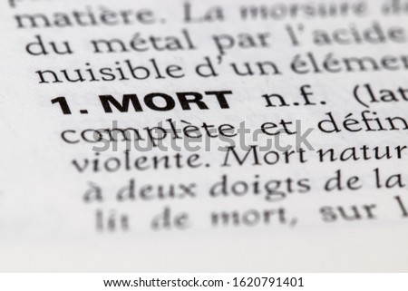 MORT - Definition from the French dictionary