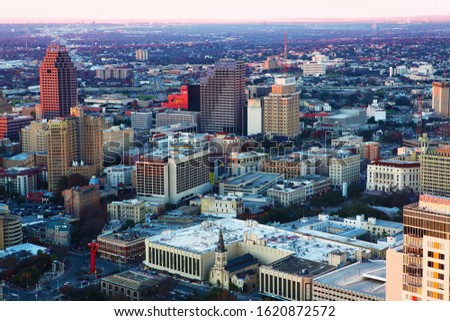 Aerial of San Antonio, Texas