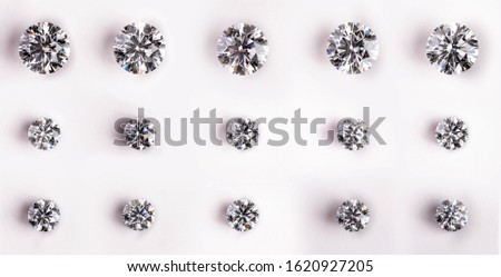 Big and Small Carat Diamonds Royalty-Free Stock Photo #1620927205