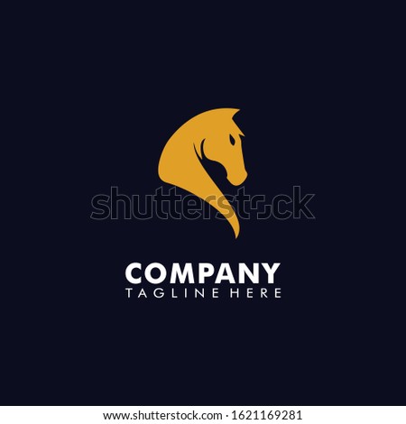 Horse logo vector illustration art