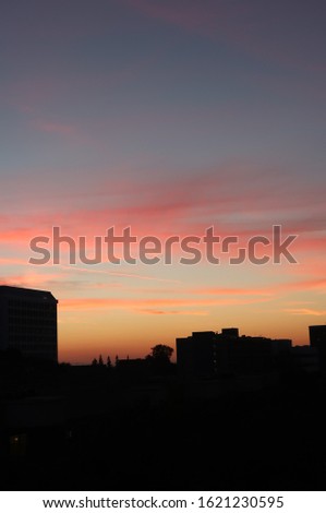 Colorful Sunset in San Jose, California