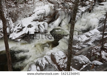 Water Falls in the Winter 