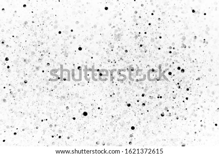 Black gray bokeh on white background