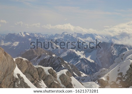 views from and on the zugspitze