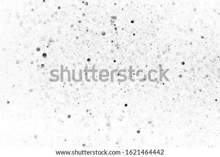 Black gray bokeh on white background