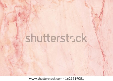 Rose gold marble texture background with high resolution, counter top view of natural tiles stone in seamless glitter pattern and luxurious.