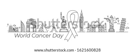 World Cancer Day concept. Vector Illustration.