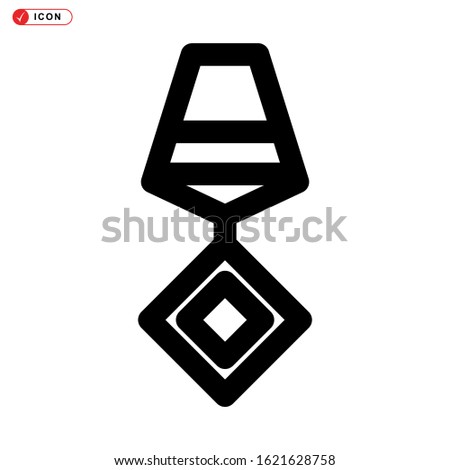medal icon isolated sign symbol vector illustration - high quality black style vector icons
