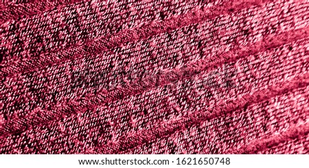 Knit Wallpaper. Pink Native Pattern. Coral Wool Knit Closeup. Scandinavian Winter. Wool Sweater Texture Close. Rose Print. Passion Retro Scandinavian.