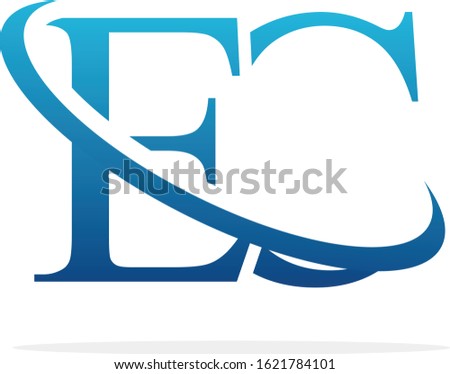 Creative EC logo icon design