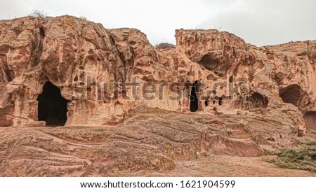 Gumusler Monastery and underground cave city in Nigde, Turkey