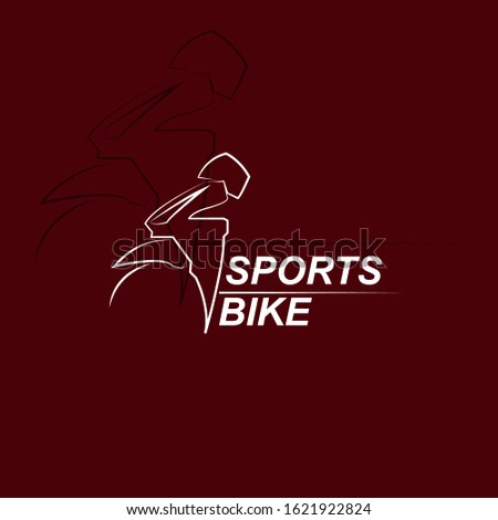 illustration I like motorcycles  vector template for design t-shirts  graphic  logo badge label service concept sports
