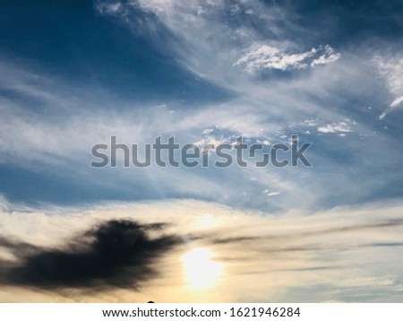 This beautiful picture showing nature beauty of sky